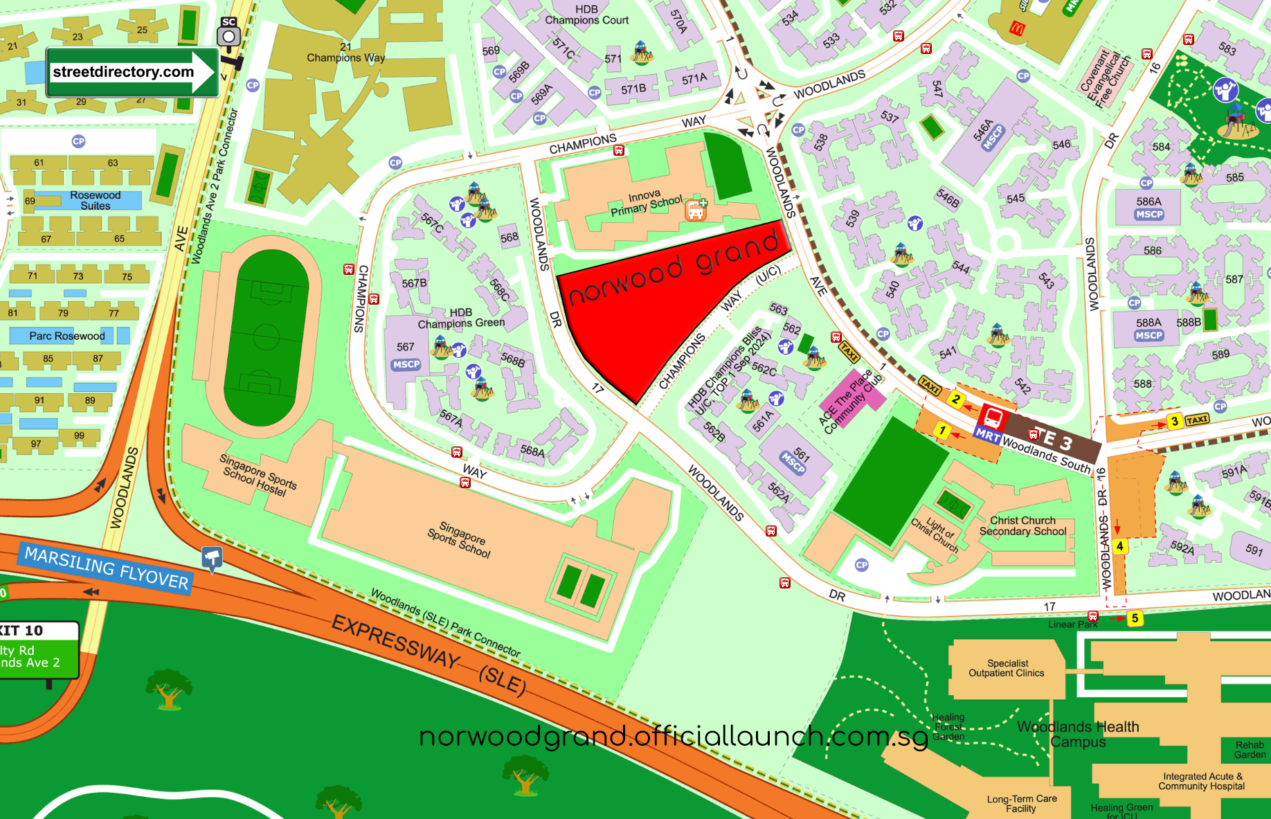 2 BRFloorPlan - Norwood Grand